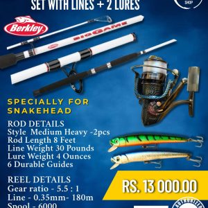 BUDGET ROD & REEL COMBO FULL SET WITH LINES +2 LURES